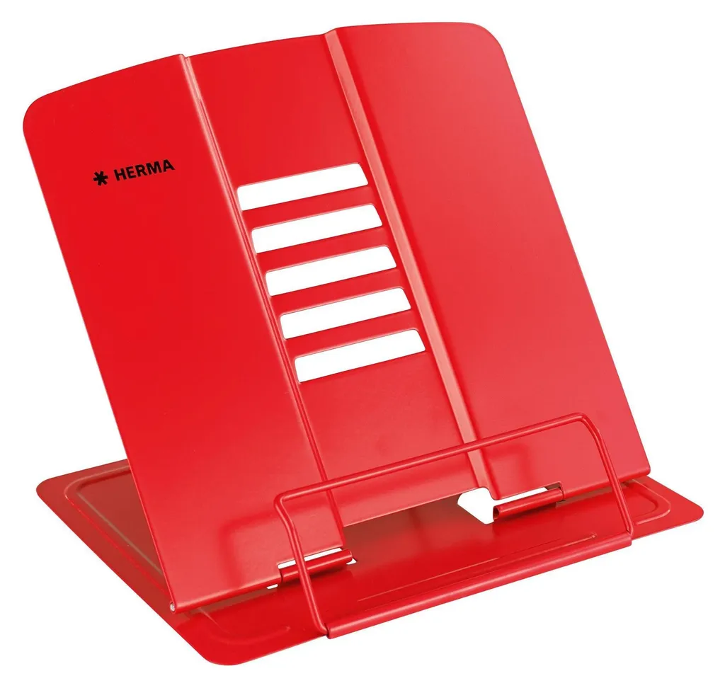 Pupitre de lecture pour gros livres HERMA XL - Support métal rouge bureau