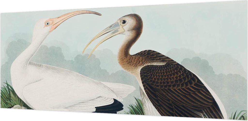 Wandtapete - Dekorative Tapete für Wohnzimmer- Tapetenfolie für Wanddekoration - 208x146 cm - Vogelpaar