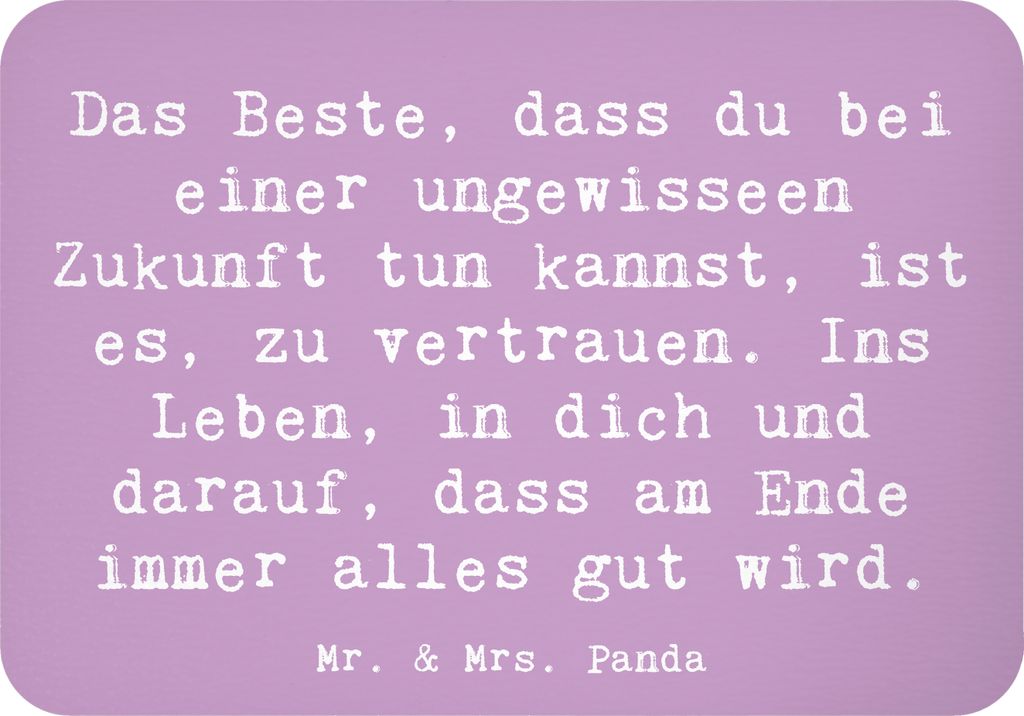 Mr. & Mrs. Panda magnet Spruch Neuen Technologien begegnen - Lavendeltraum - Geschenk, inspirierende Worte, Zuversicht, zettelhalter, Vertrauen, K...