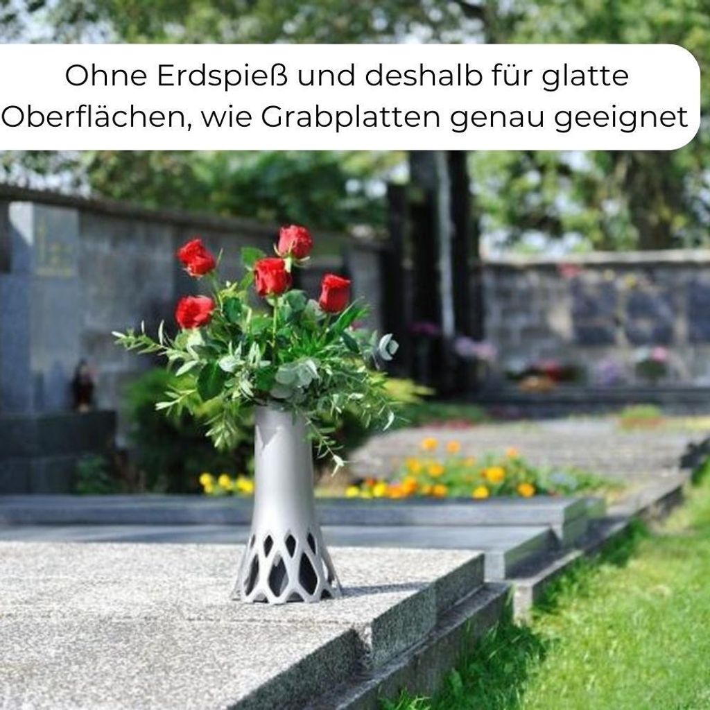 Verwunderlich Grabvase Mit Sockel Fotos
