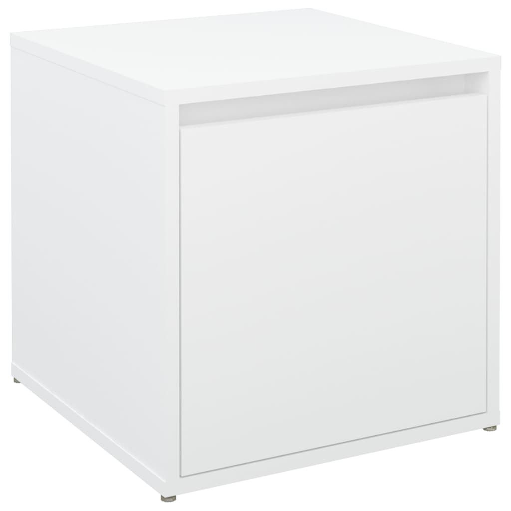 vidaXL Meuble à tiroirs blanc 40,5 x 40 x 40 cm en Image du produit 