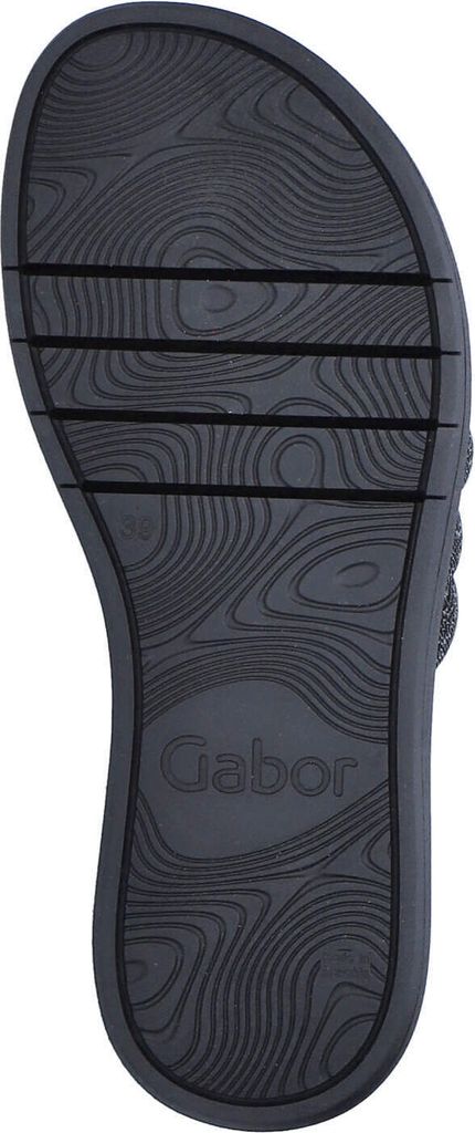 Ciabatte Sandalo Donna Gabor 63.751 - In Pelle, Tacco Basso, Nuovo Con Scatola - 5