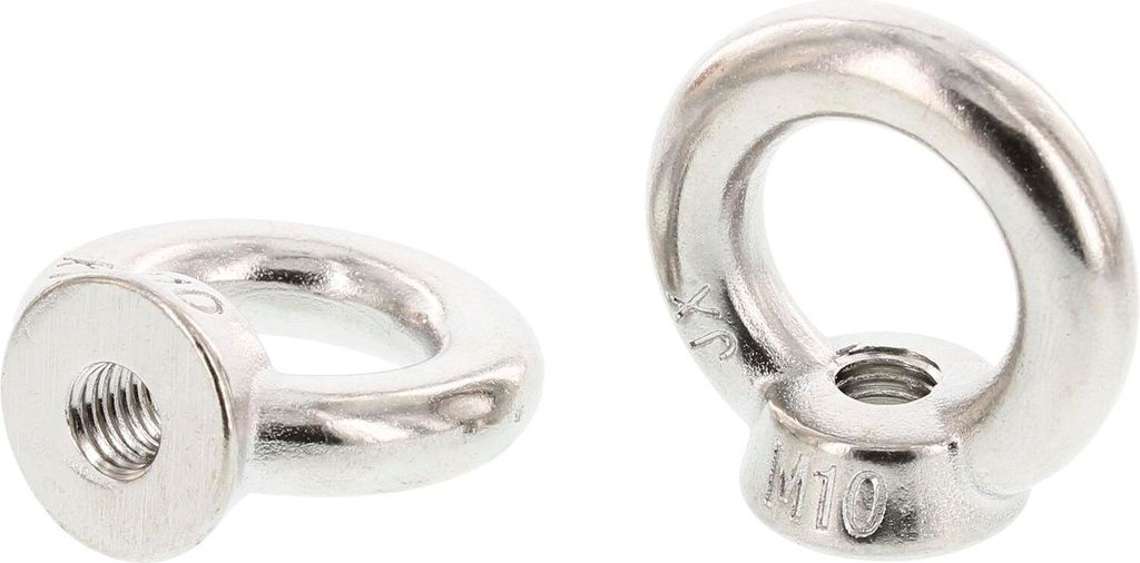 Ringmutter M12 Gewinde DIN582 Augenmutter mit CE Kennzeichnung Edelstahl A2