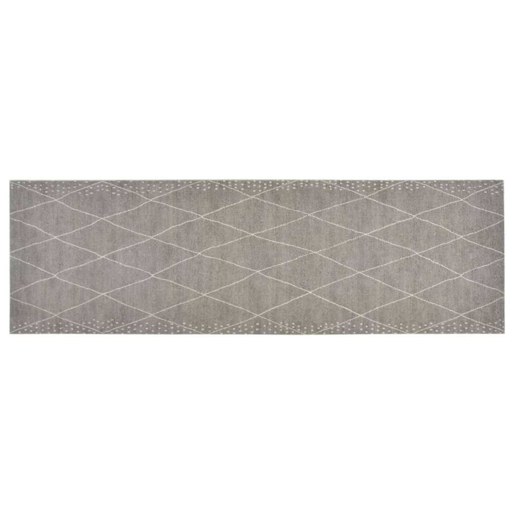 vidaXL Tapis de cuisine lavable losange 60x180 cm velours Image du produit 