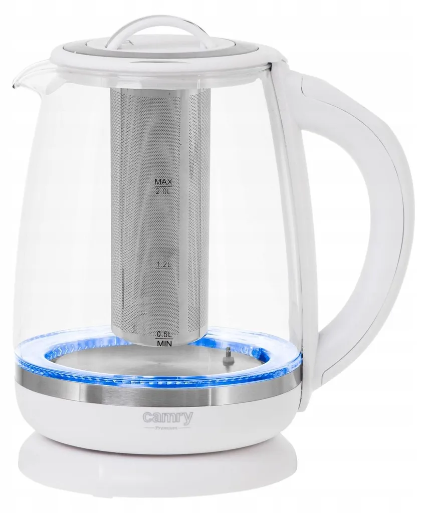 Bollitore LED Blu Camry CR 1290 - Potenza 2200W per Coffee Lovers