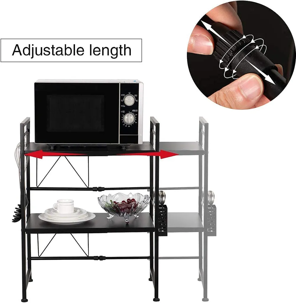 Support Micro-ondes pour Organiser une Cuisine Encombrée et Petite