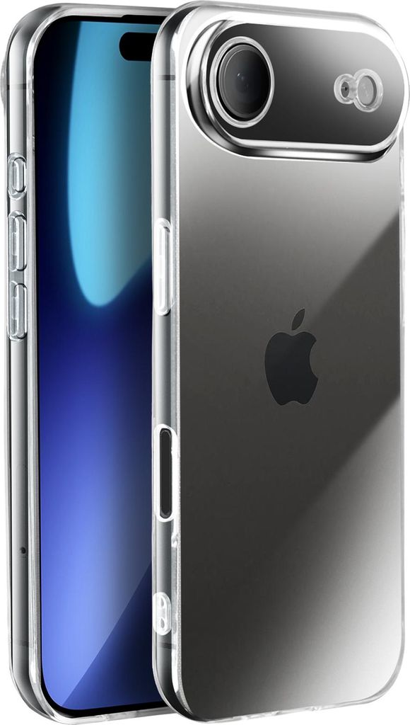 Avizar, Silikon Hülle iPhone 17 Air weich und robust, Transparent