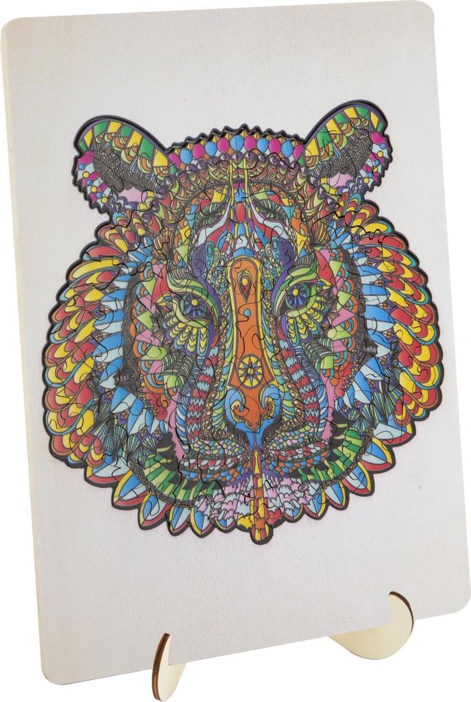 Puzzle en bois Tigre 130 pièces. Image du produit 
