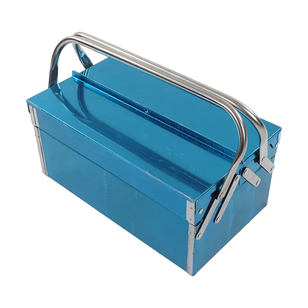 Boîte à outils en acier inoxydable à 3 compartiments pliable série PRO - 4