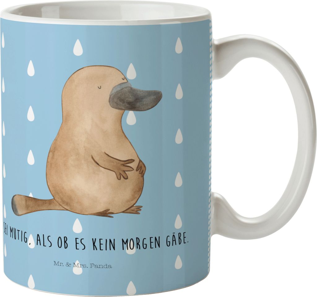 Mr. & Mrs. Panda Pott Schnabeltier Mut - Blau Pastell - Produktbild 