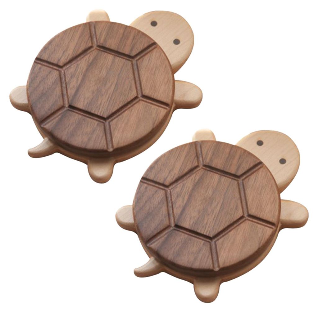 Untersetzer in Schildkrötenform aus Walnussholz, hitzebeständig, für Wasserkocher und Tee, ideal als Tellermatte oder Getränkehalter für heiß...