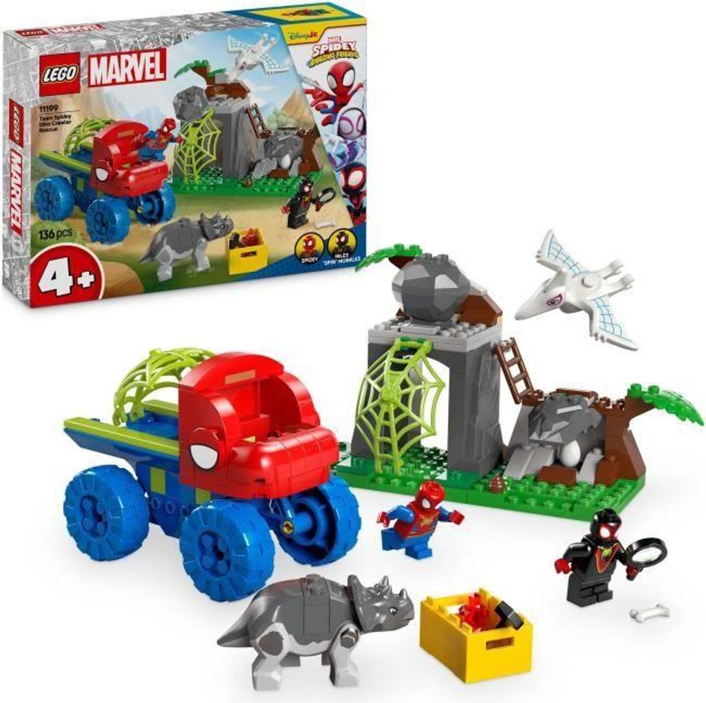 LEGO Marvel 11199 Team Spidey Dino-Fahrzeugrettung Spidey und seine außergewöhnlichen Freunde