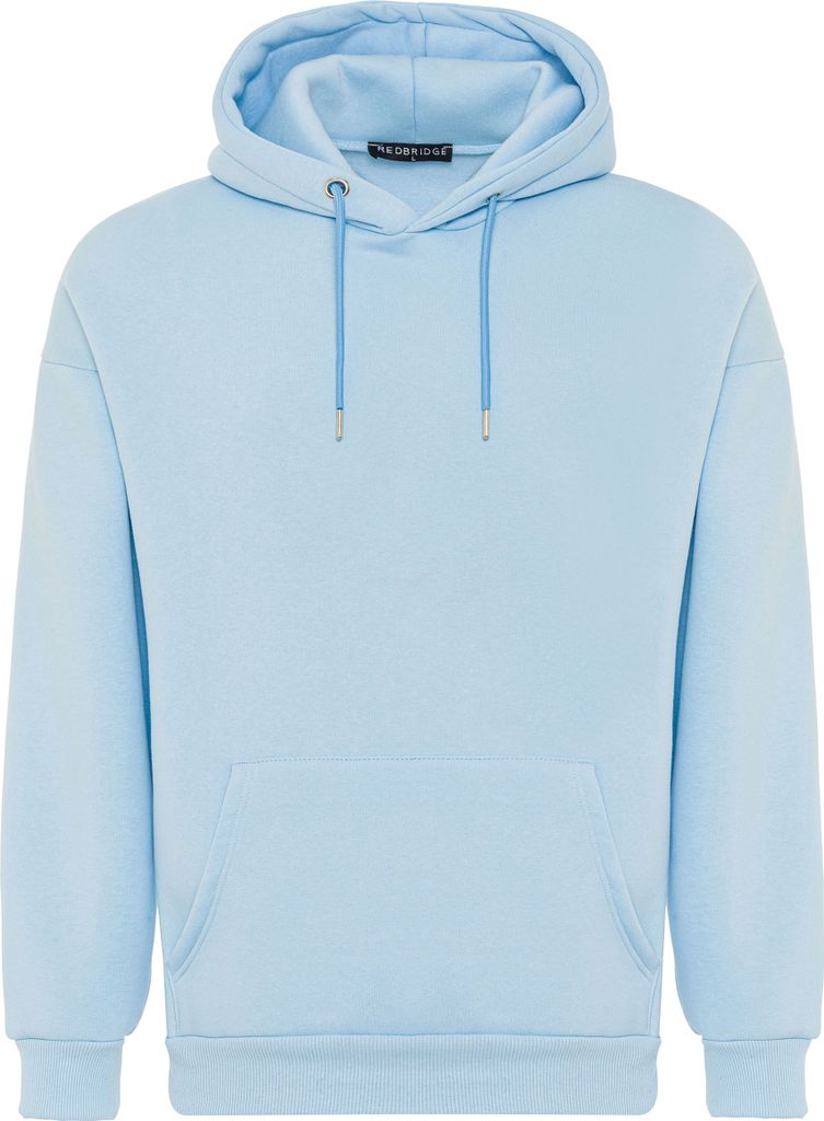 Red Bridge Herren Kapuzenpullover Basic Hoodie Premium Hellblau XL