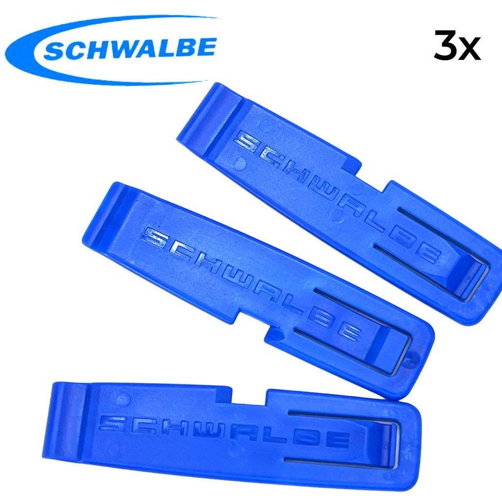 Démonte-pneus Schwalbe – Lot De 3, Pour Pneus Vélo, Avec Clip Sur Jante
