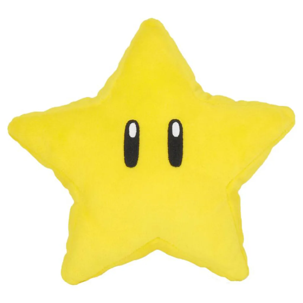 Décoration Gaming Peluche Super Mario Coin Box Jaune pour Chambre Enfant