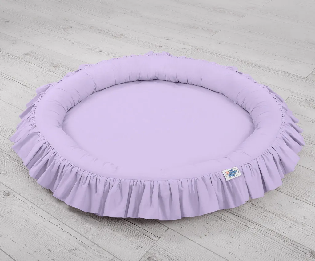 Aire de jeux suspendue violette My Sweet Baby avec volants et anneau - 3