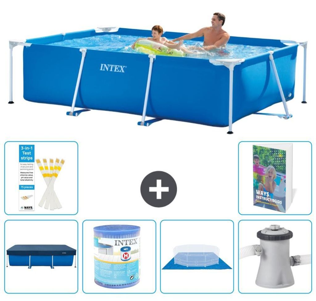 Rechteckiger Frame Pool - 260x160x65 cm - 5-teilig S167 Produktbild 