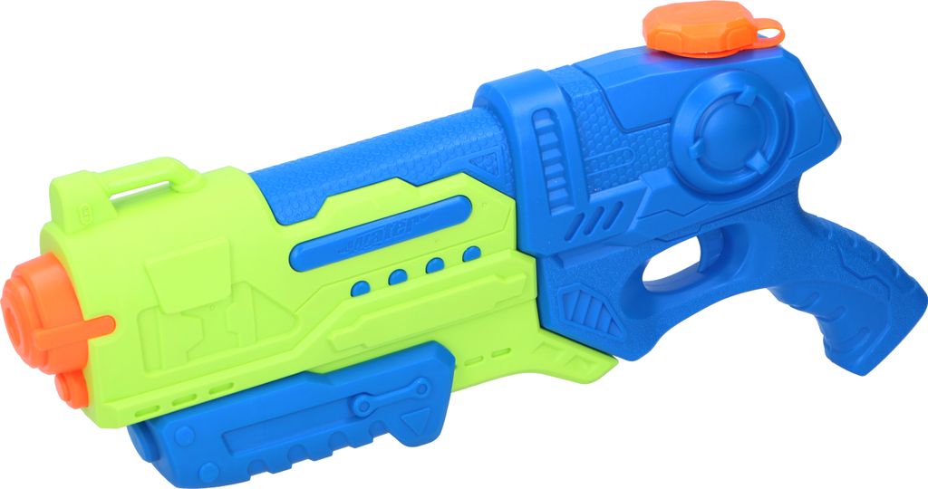 Scatch Wasserpistole mit Pumpe - Großer Tank: 900ml - 39x6x19cm - Blau/ Grün