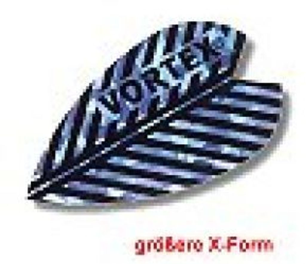 Dartfly Vortex, Form X (größere Form), blau