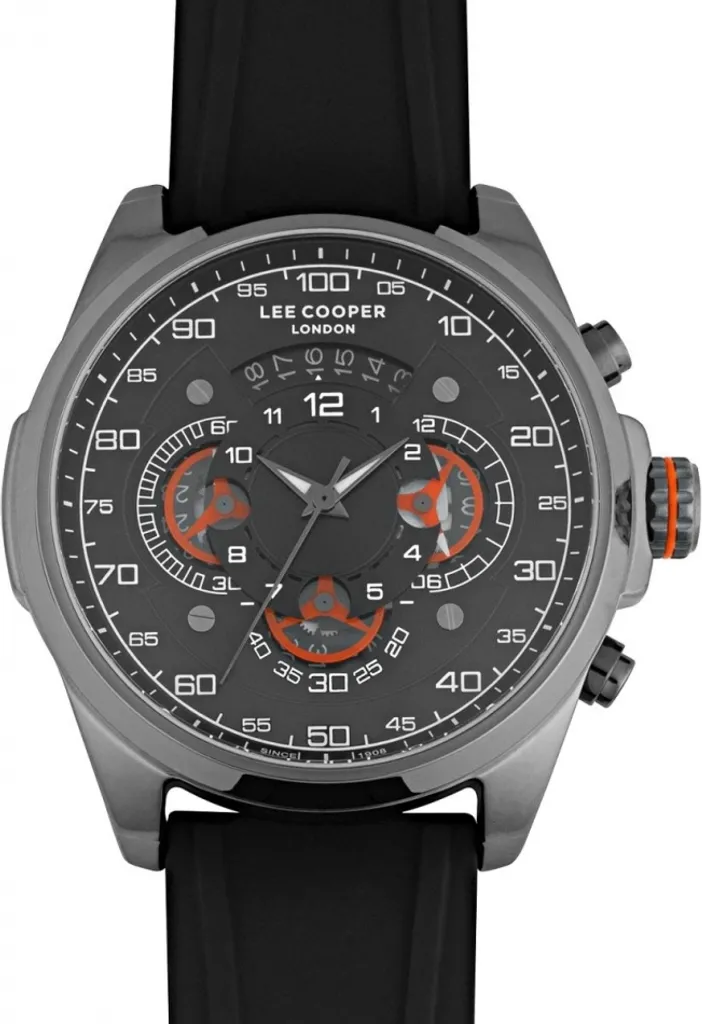 Montre Analogique Noire pour Homme Lee Cooper Style Urbain LC07432.061