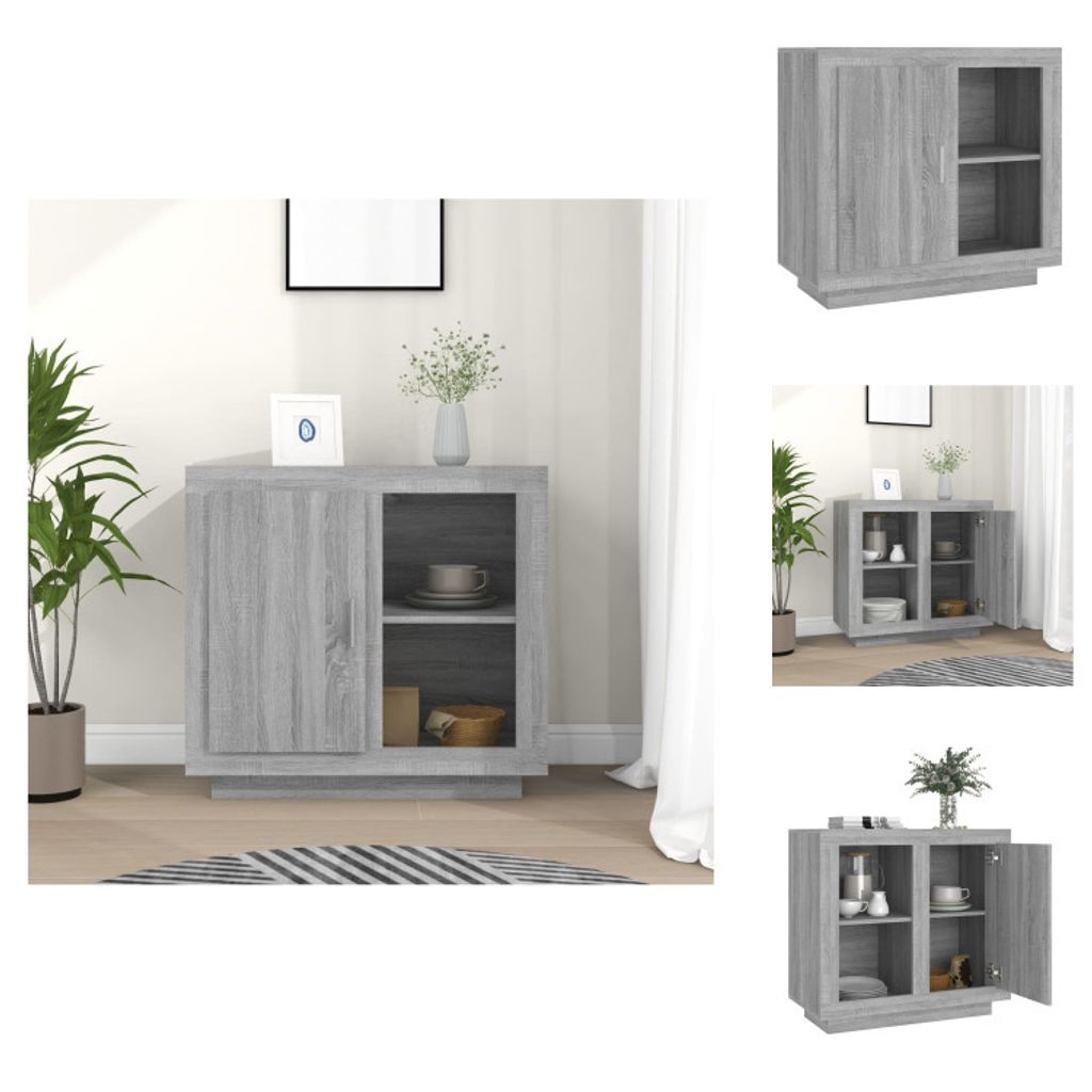 vidaXL Sideboard Grau Sonoma 80x40x75 cm - Sideboards