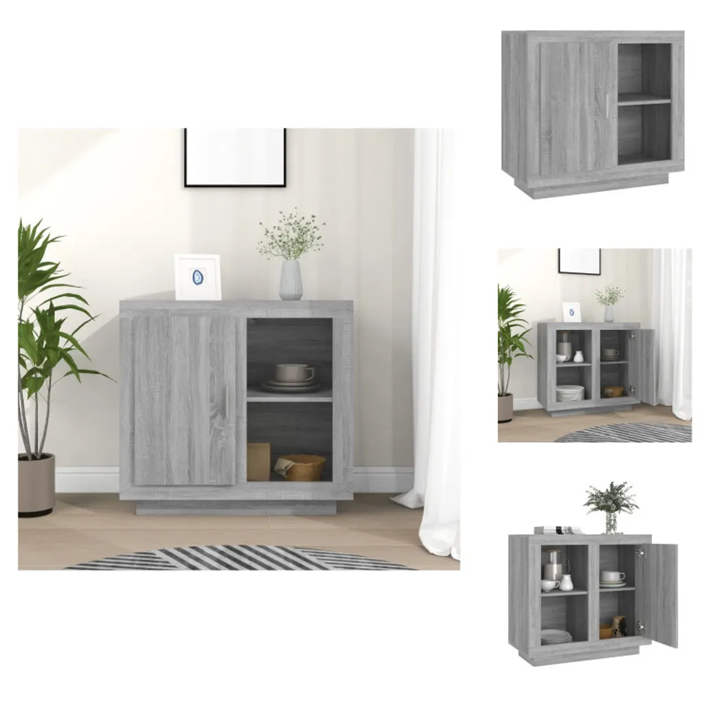 Offerta Credenza vidaXL 80x40x75 cm Grigio Sonoma - Qualità Top