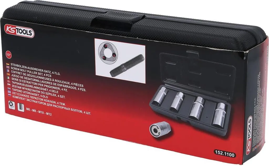 Jeu d'extracteurs de goujons à galets KS TOOLS 152.1100 ultra robuste
