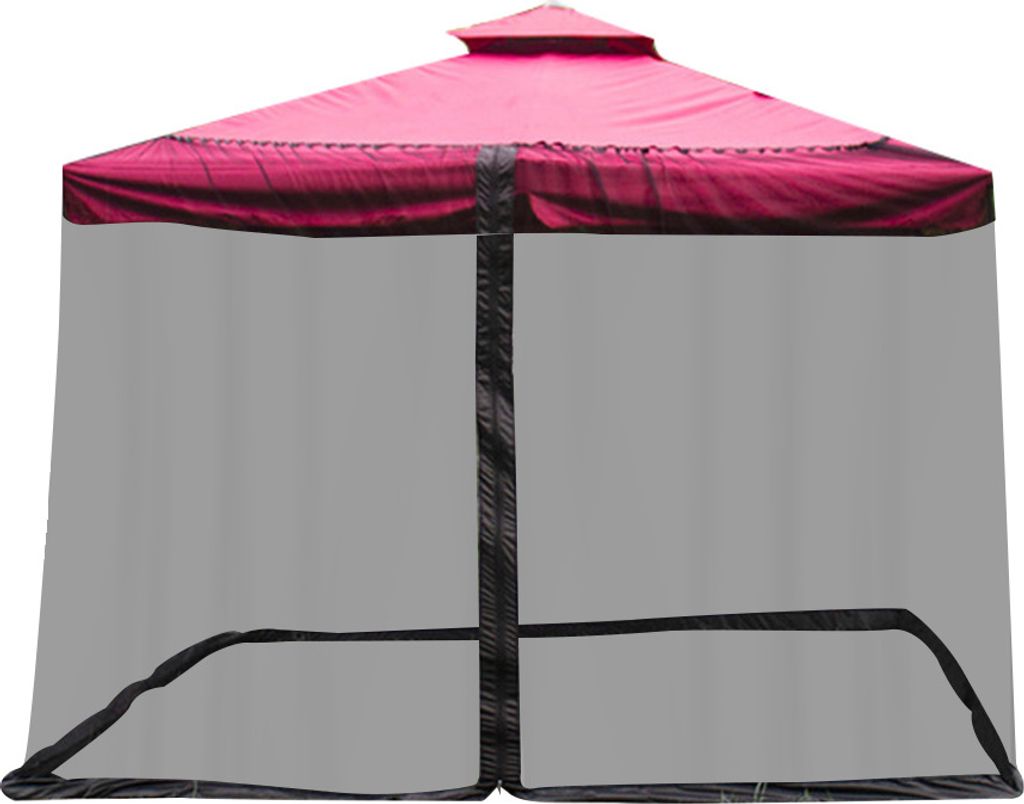 Mosquito -Bug -Netz Parasol Rasengarten Camping Dach Sonnenschirm Cover-Schwarz für Rom-Regenschirm, 300 x 300 x 230 cm