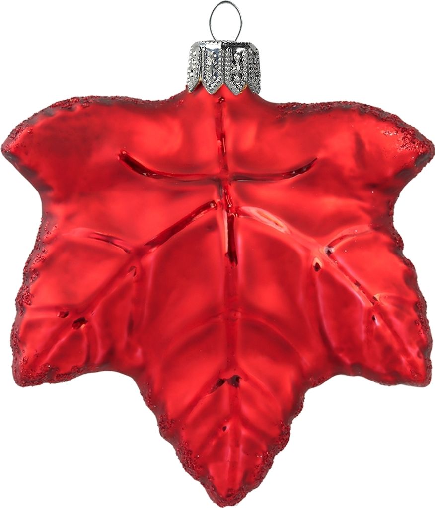 Glas Ahornblatt rot Produktbild 