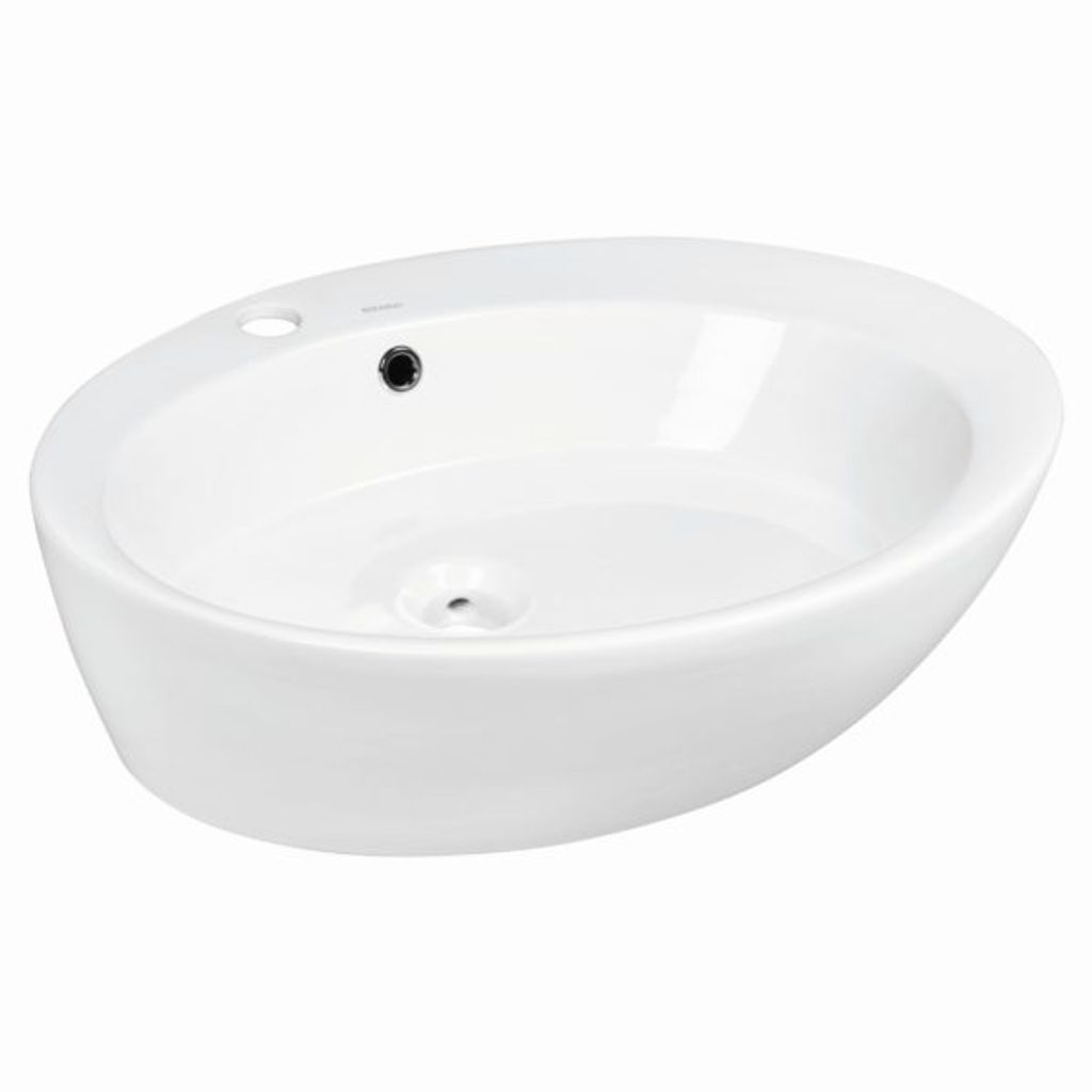 Kerra Keramik Waschbecken KR-726 weiß glänzend mit Ablage 60,0x47,0cm