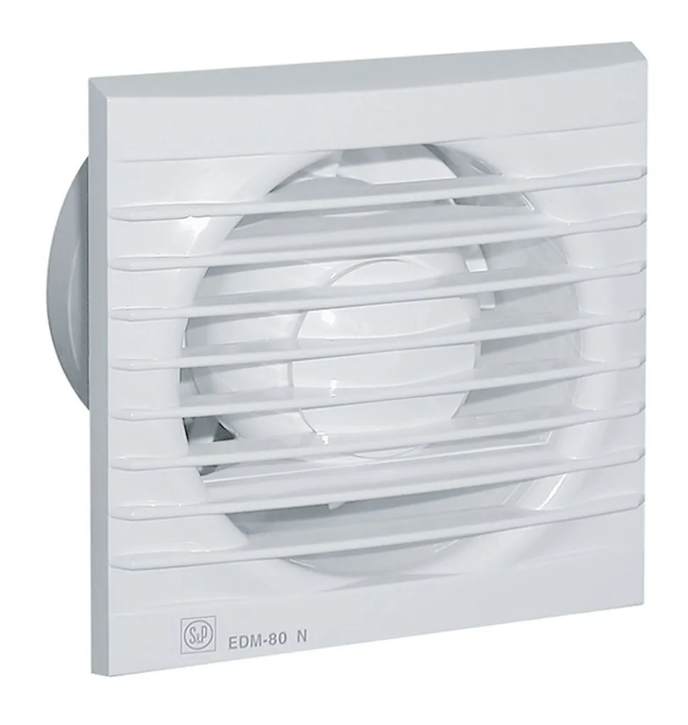Aérateur de salle de bain EDM 80 N - Extracteur d'air discret 80mm