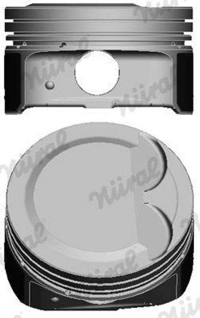 NÜRAL 87-424800-00 Kolben OE 230412B101 kompatibel mit Fabia, Equus, Venga, Rio, Proceed, Ceed, iX20, i30, i20, Accent