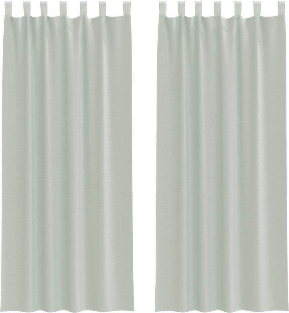 vidaXL Voile Vorhänge mit Schlaufen 2 Stk. Hellgrau 140x260 cm