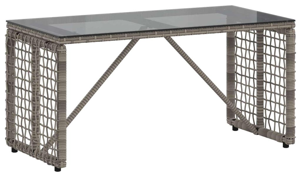 vidaXL Tisch für Outdoor Grau und Schwarz 80 x 40 x 40 cm