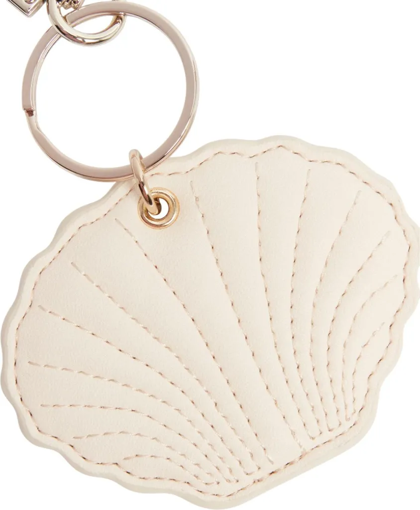 Ted Baker Shellbi Portachiavi Avorio Club Ted Padded Shell Keyring - 3