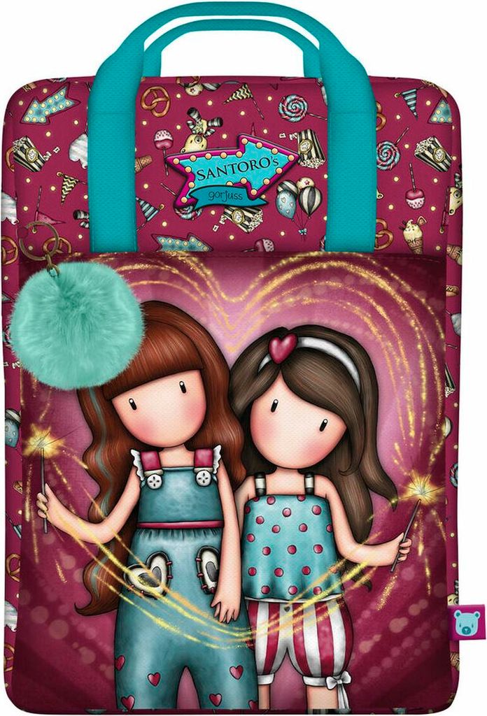 Schulrucksack Gorjuss Fireworks Granatrot 25 x 36 x 10 cm