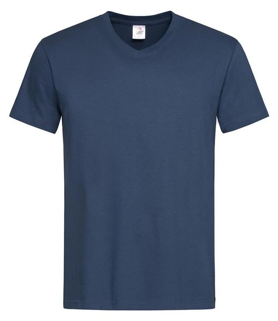 Stedman Herren T-Shirt mit V-Ausschnitt LT870 (L) (Marineblau)