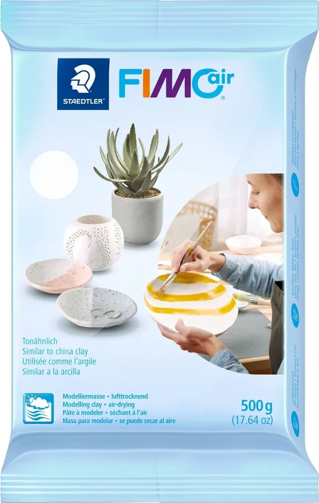 Modelage sans four avec FimoAir 500g blanc lot de 12 pour vos sculptures