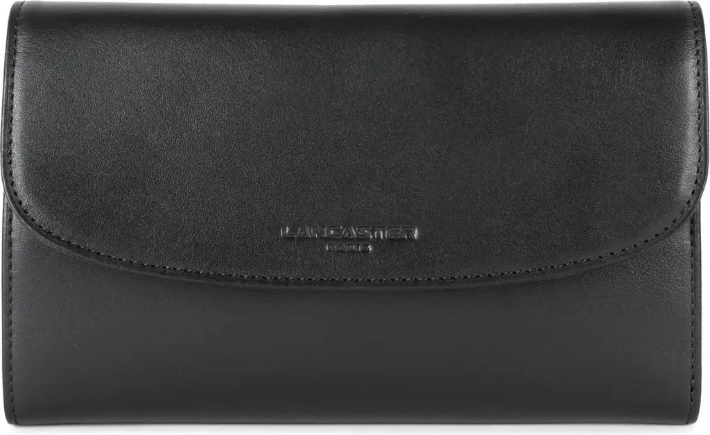 Portefeuille Lancaster Paris PM - Rangez tout sans encombrement en Noir