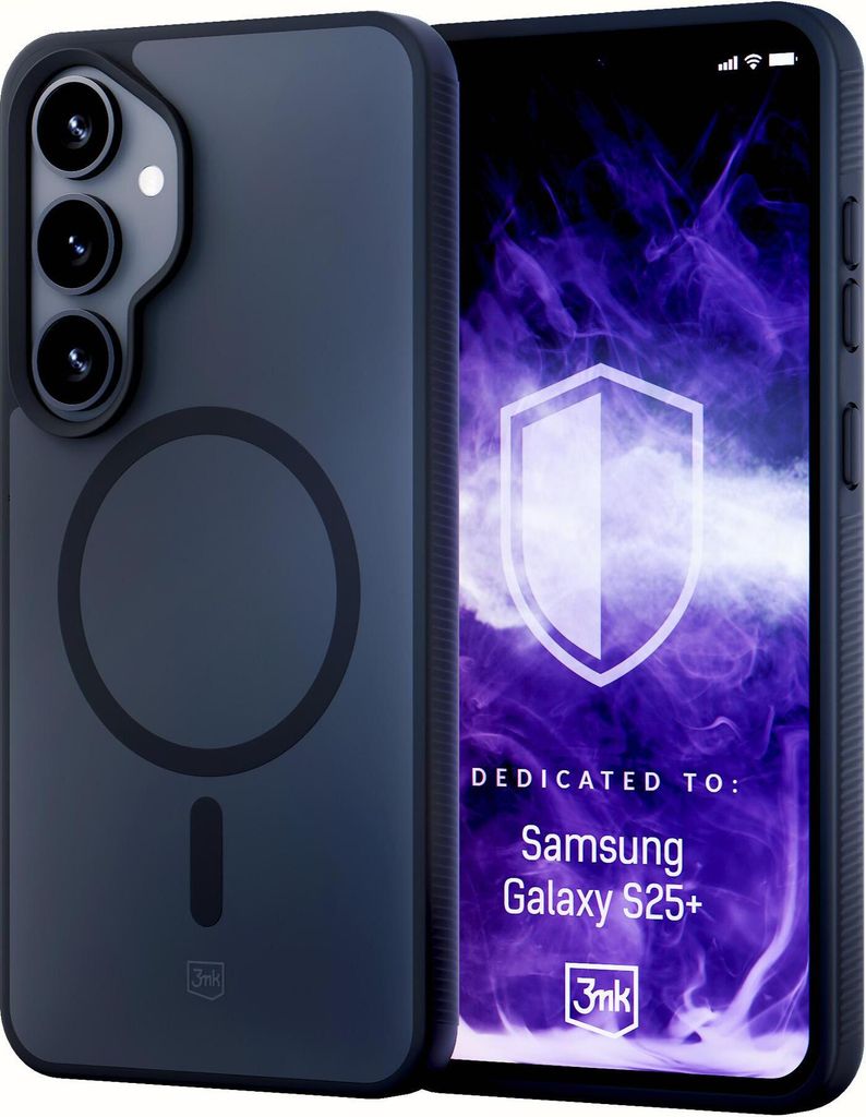 3mk Smoke MagCase für Samsung Galaxy S25+ - Schwarz