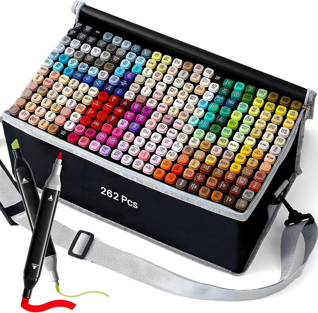 262 Farben Marker Set, 262 farbige Graffiti-Skizzenstifte, Produktbild 