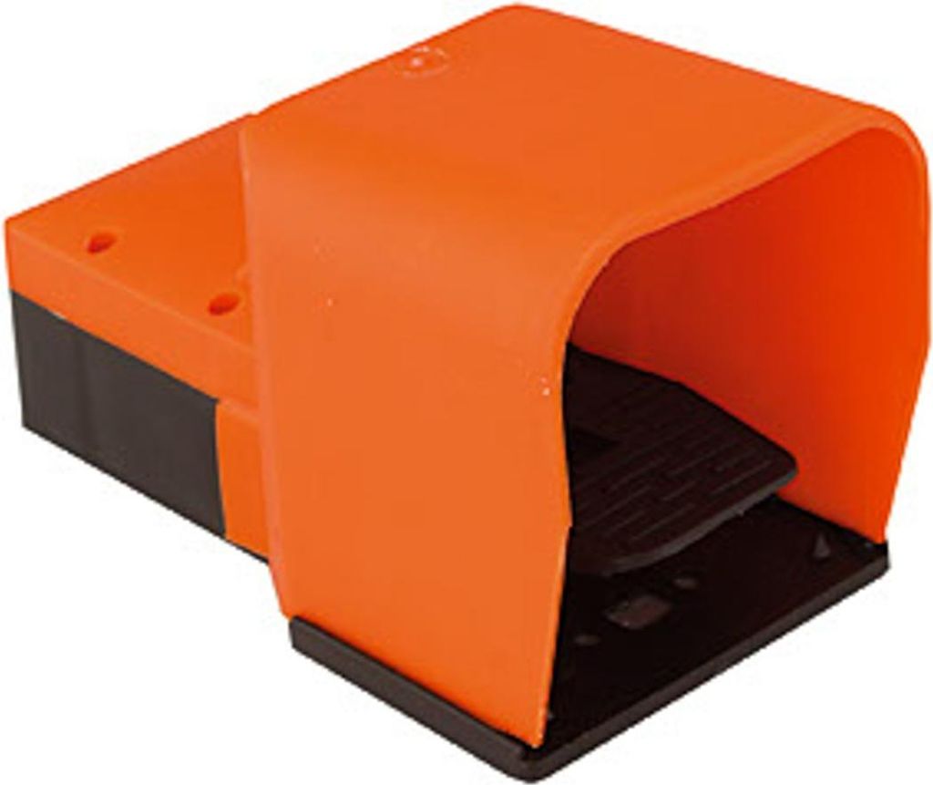 Riegler 3/2-Wege Fußventil bistabil, rastend, mit Fußschutz, M5