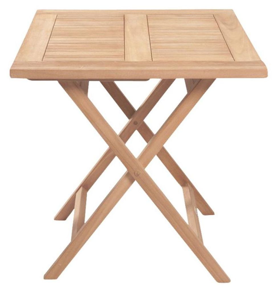 Klapptisch Ela Bistrotisch Beistelltisch Quadratisch Teak 80x80x75cm