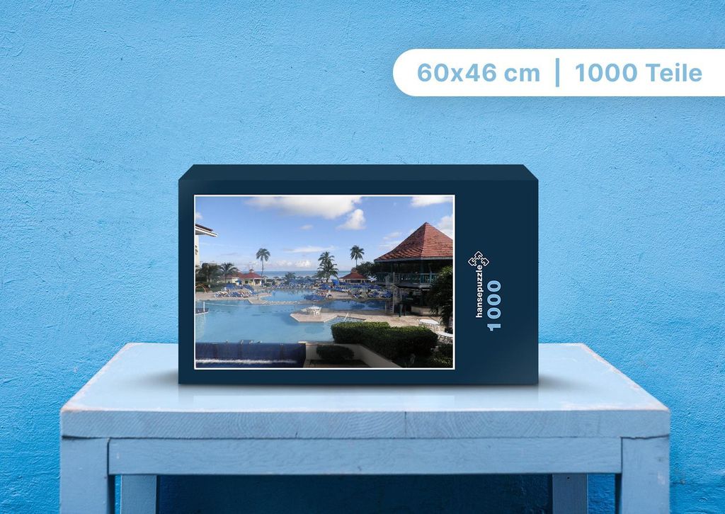 hansepuzzle 97570 - Hotel Puzzle, 1000 Teile, Reisen, 60,0 x 46,0cm mit hochwertiger Aufbewahrung, Kartonbox und wiederverschließbarem Beutel
