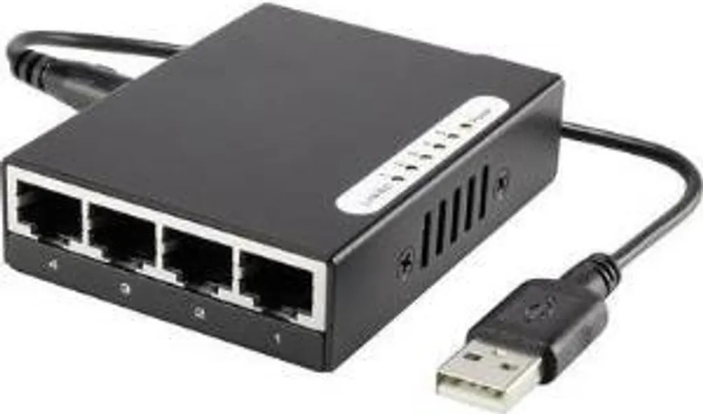 Extension Réseau Domestique Switch 5 Ports RJ45 100 MBit/s Haute Stabilité