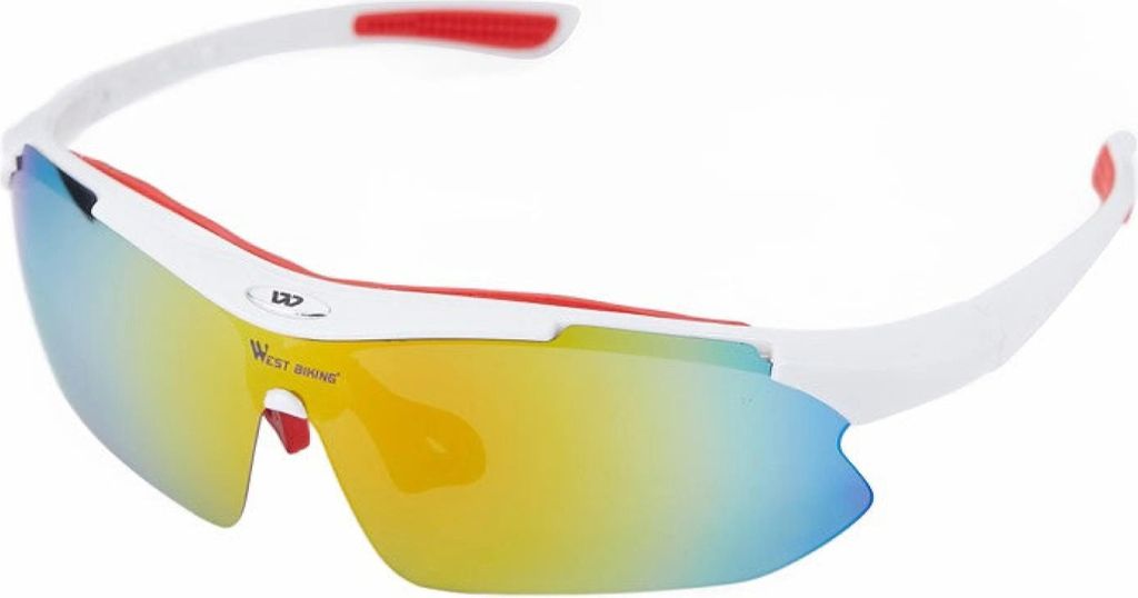 Sportbrille mit UV400 Schutz Fahrradbrille für Herren & Damen, Polarisierte Gläser, Outdoor & Freizeit