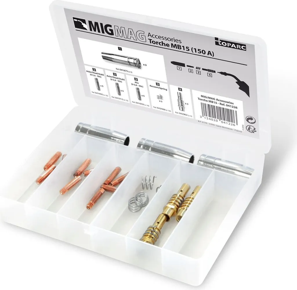 Pack complet soudure MIG pour torche MB15 : idéal carrosserie 150A