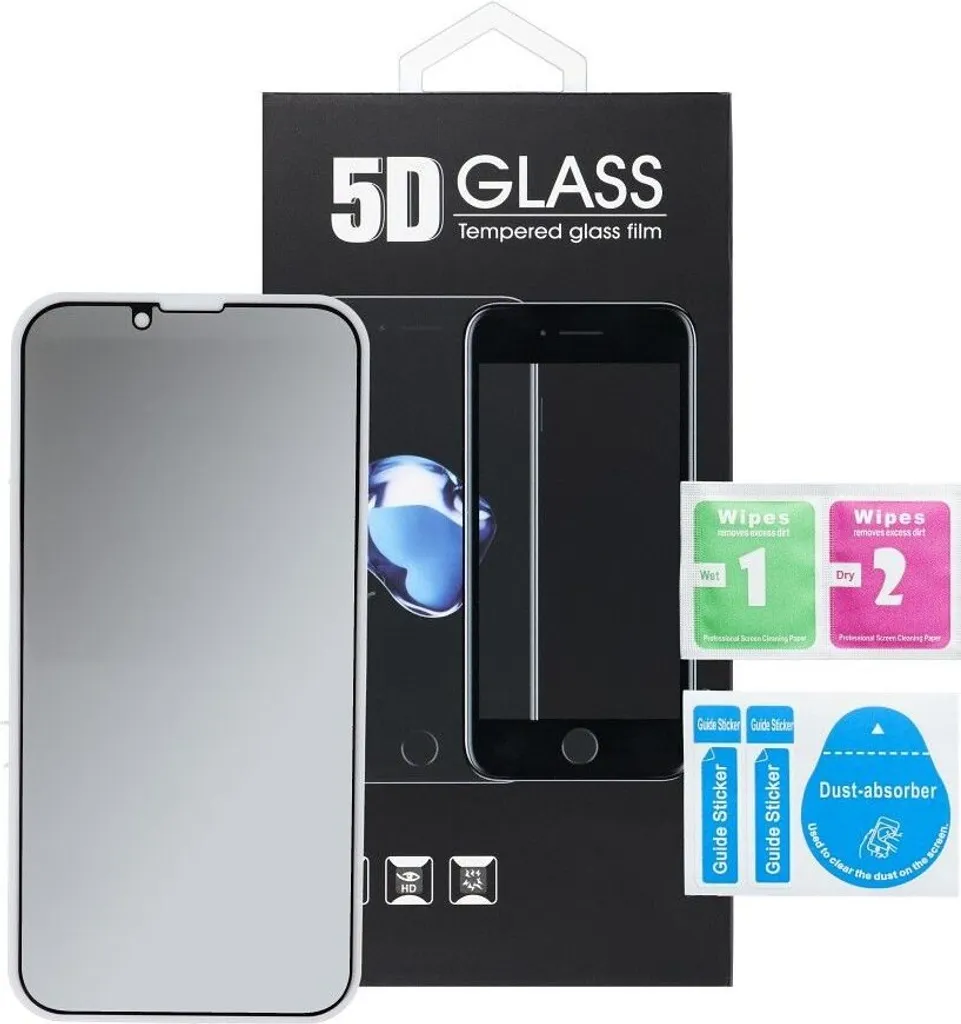 3 Pezzi Privacy Pellicola Protettiva per iPhone 12/12 Pro, 9H