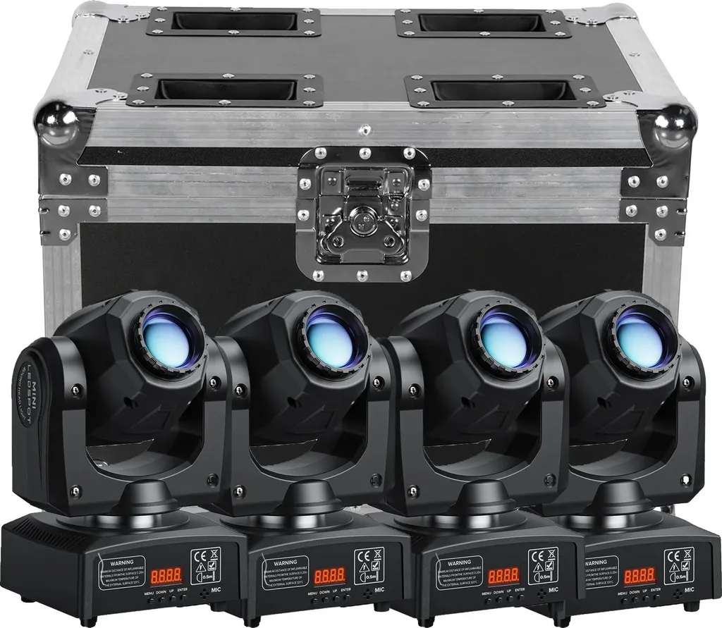 Flightcase en Cuir Haut de Gamme pour Lyre LED avec Roues de Transport