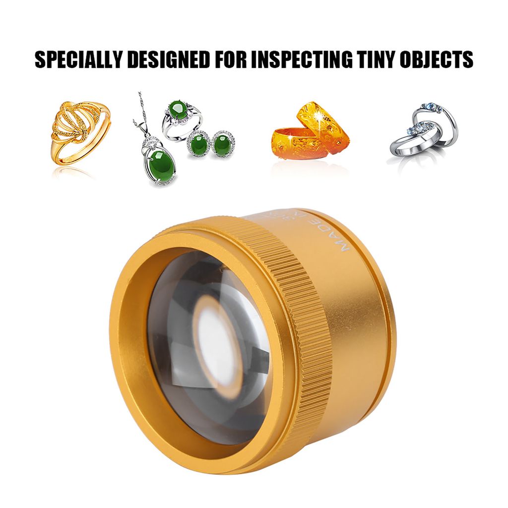 2025 30x Lente D'ingrandimento Con Luce - Anello Portatile Per Gioiellieri Per Monete Francobolli Ispezione Gioielli - Foto 12